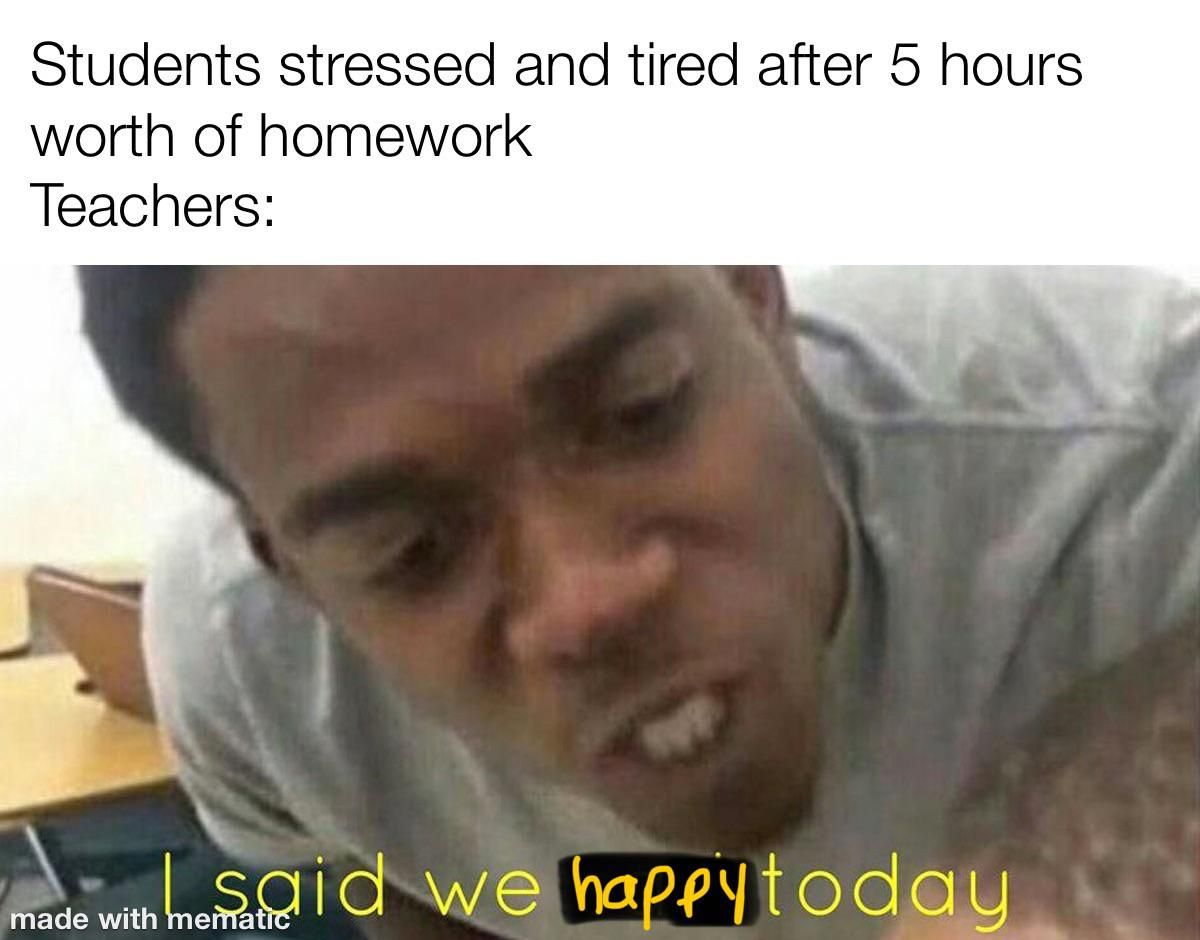 i said we happy today